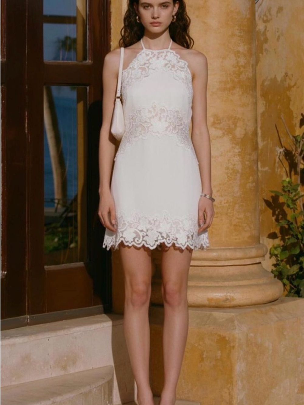 L'Academie by Marianna Adira Mini Dress in Ivory